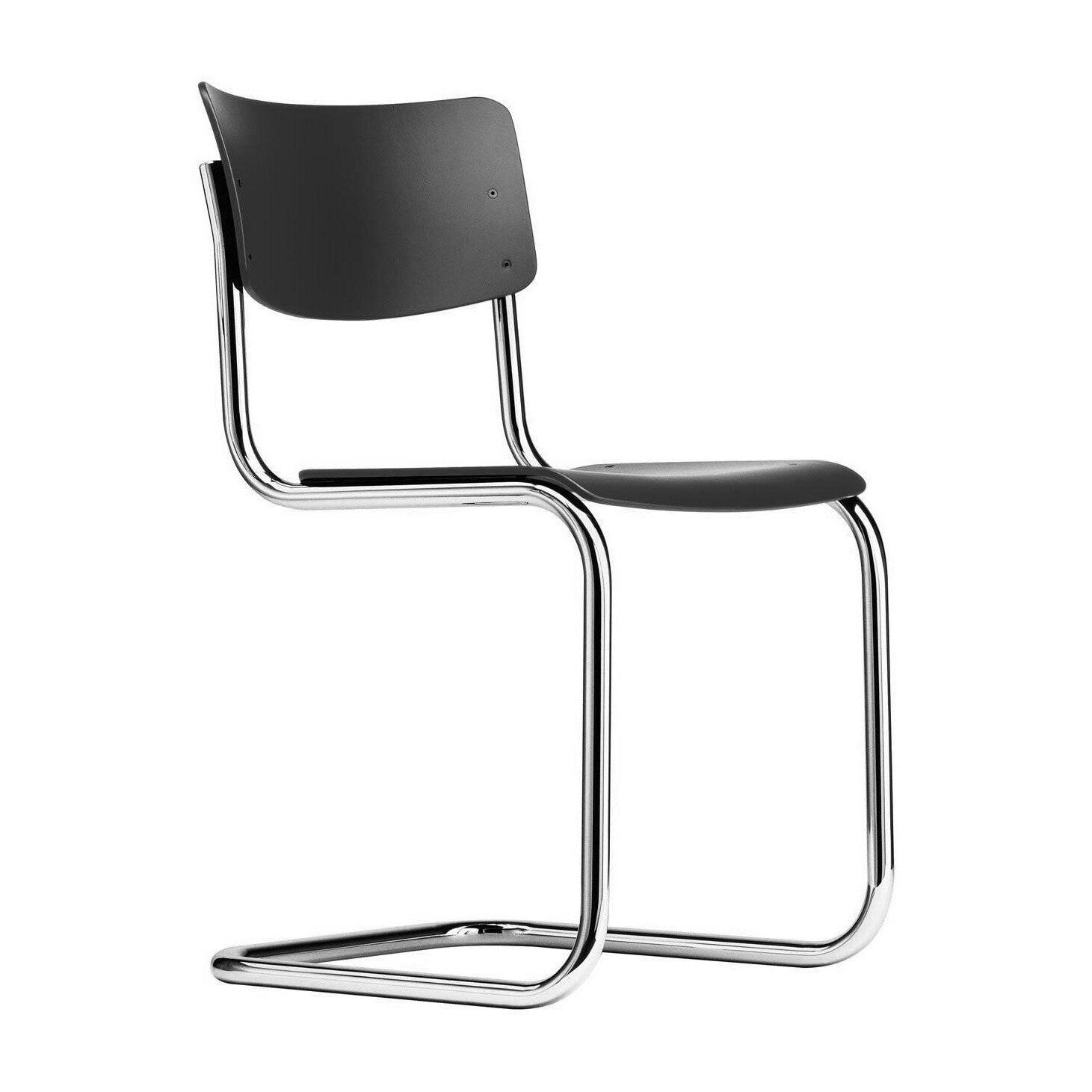 S 43 Freischwinger Stuhl Schwarz